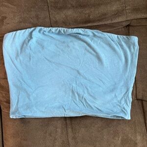 BABY BLUE TUBE TOP SIZE M